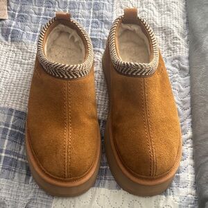Koolaburra Tan Suede Slip-On Loafers
